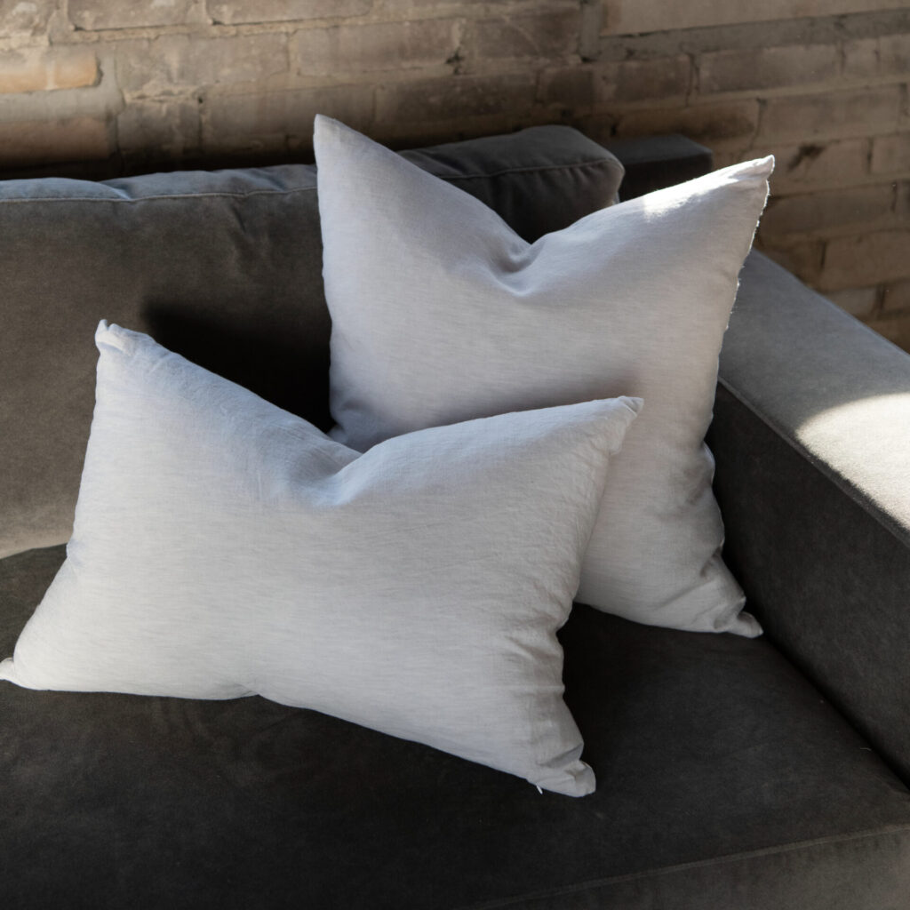 French linen throw pillows from Bosker Home 