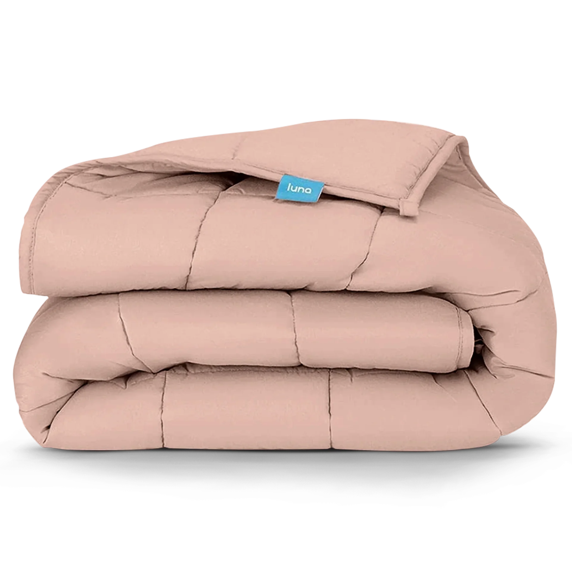 Folded Luna cozy comfort cooling blanket in pink