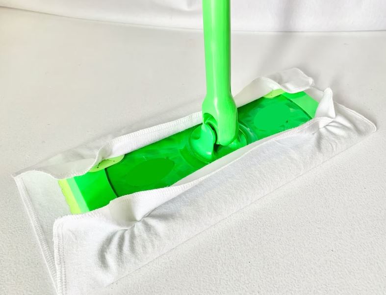 White Washable Mop Covers: Reusable Cotton Pads Compatible with Swiffer