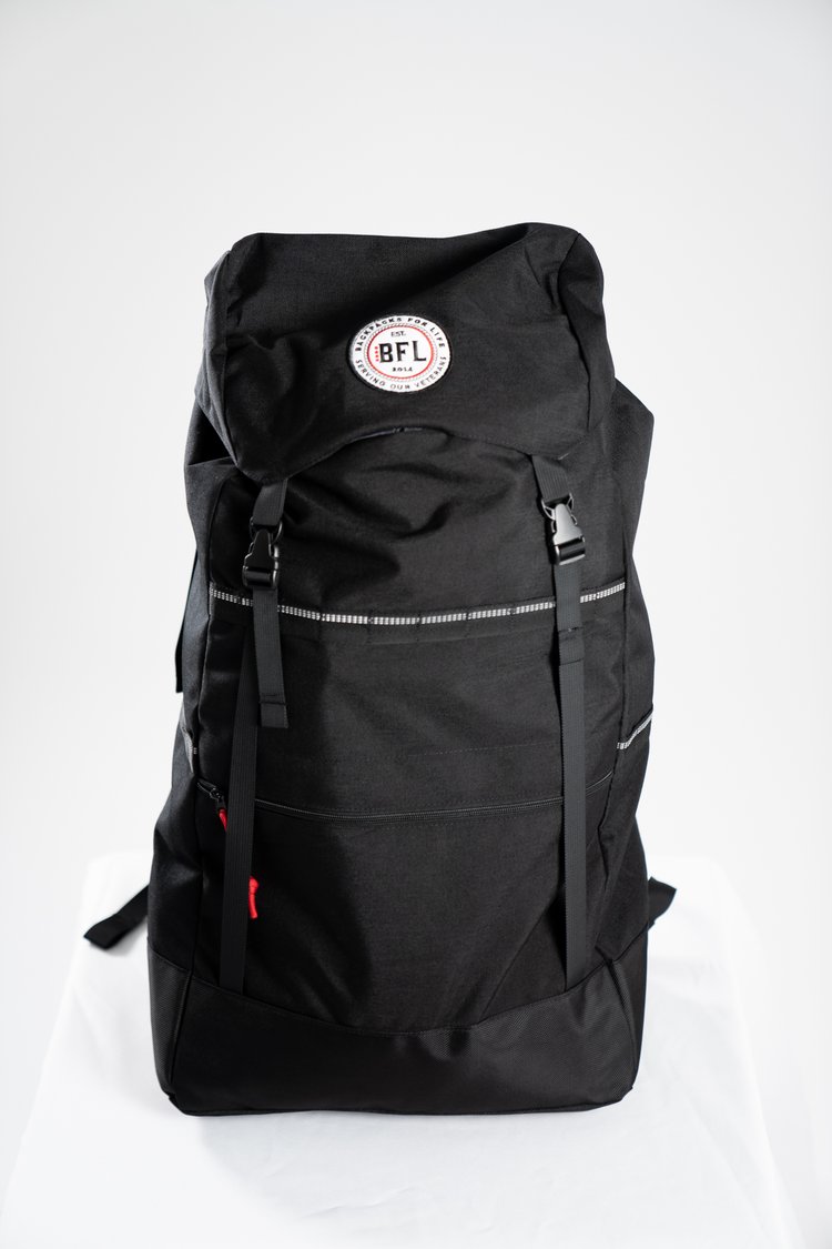 Black BFL Bowery Pack: Lightweight and Easy to Carry.