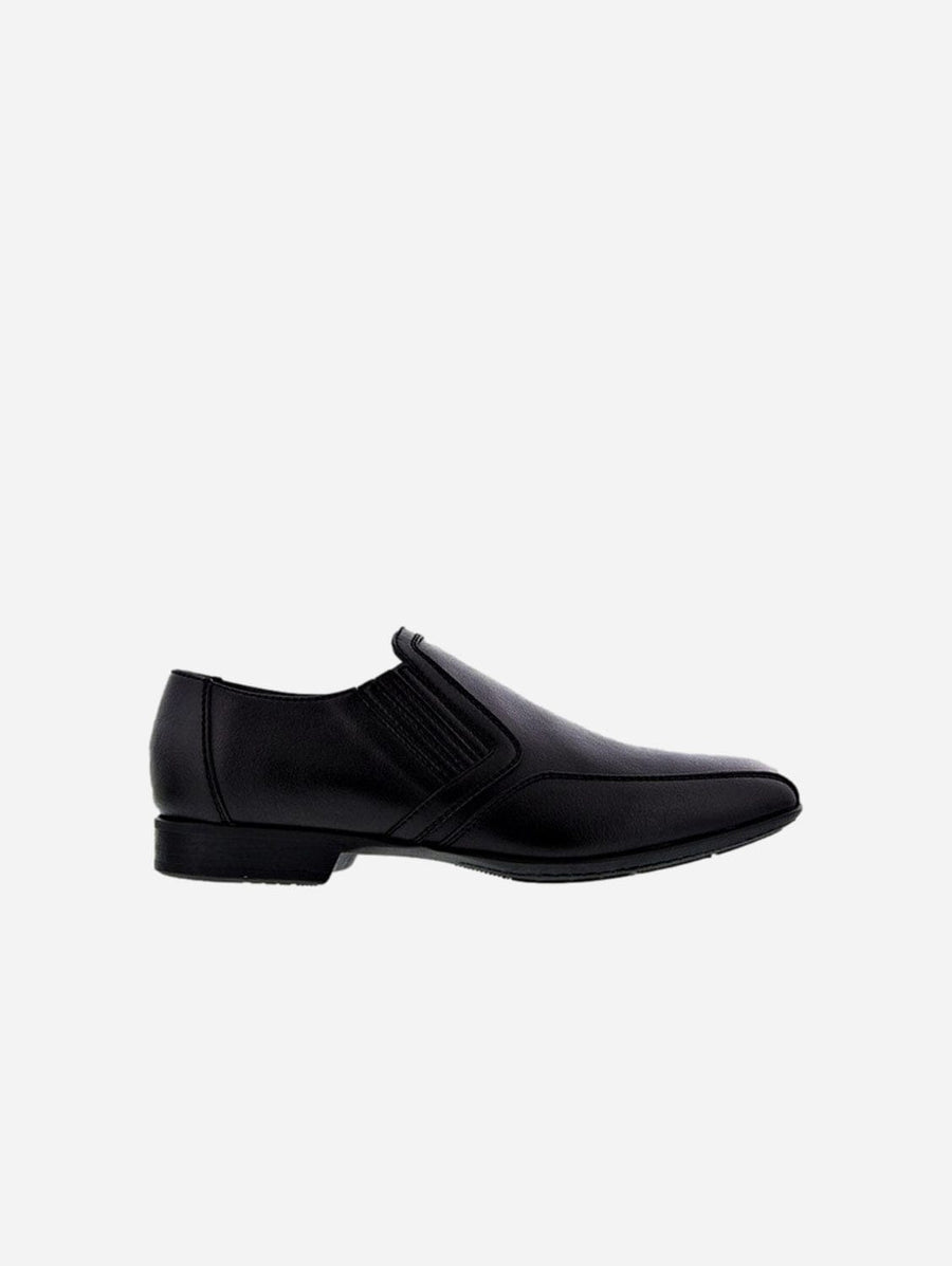 Gianni Men's Vegan Leather Moccasins: Black Italian Shoes