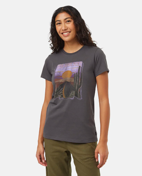 Open Road T-Shirt in Graphite Lavender, designed for women