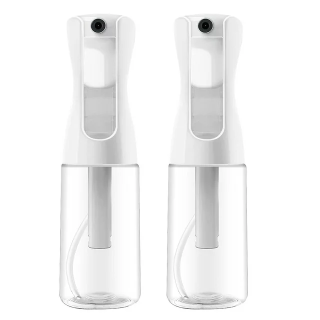 BPA-Free 2-Pack Continuous Mist Empty Spray Bottles for Hair.