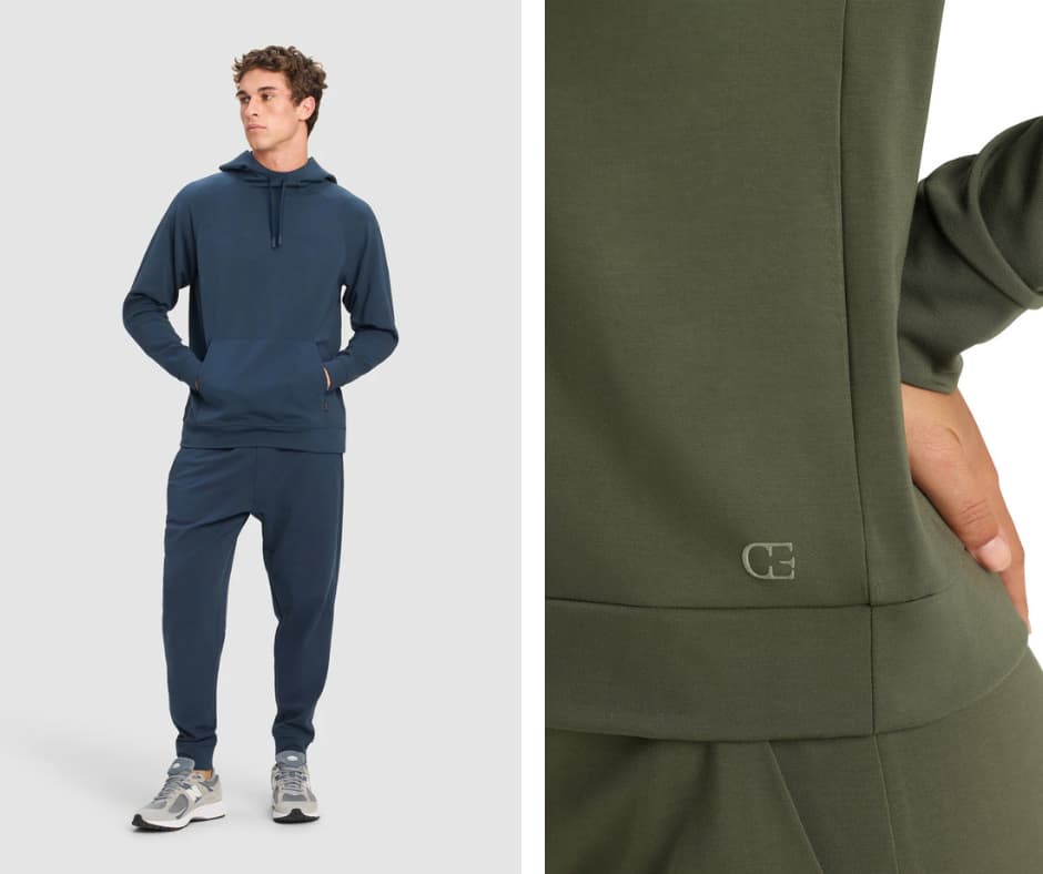 Cozy Earth travel clothing on a man