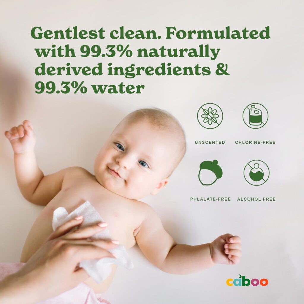 Soft and gentle unscented bamboo baby wipes. Made Safe Certified.