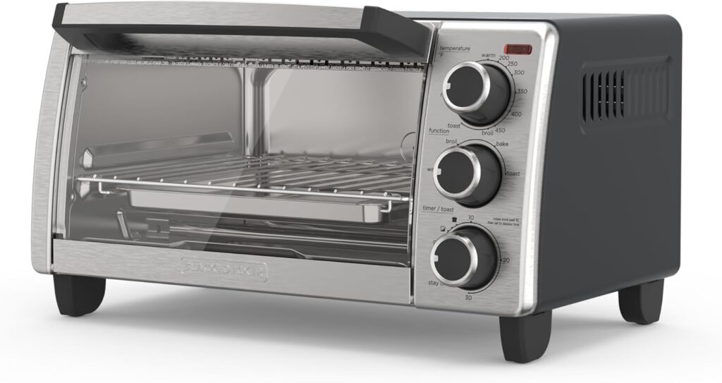 Black & Decker non-toxic stainless steel toaster oven