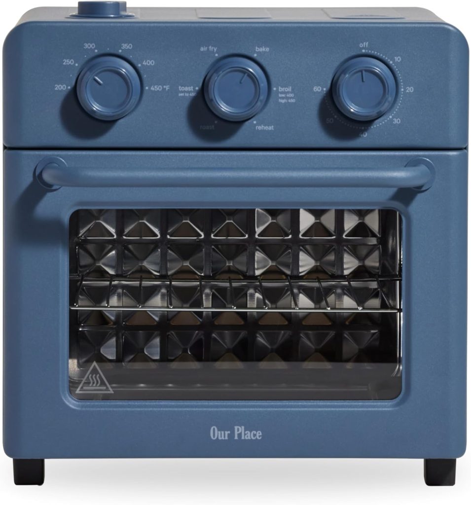 Our Place Wonder Oven, Stainless Steel Air Fryer Toaster, Blue Salt