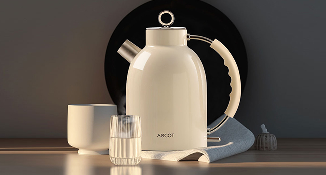 ASCOT Electric Kettle: Plastic-Free Option