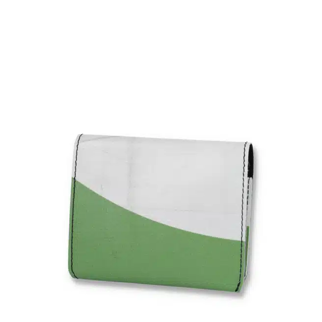 Freitag Leonard Recycled Wallet in green and white 
