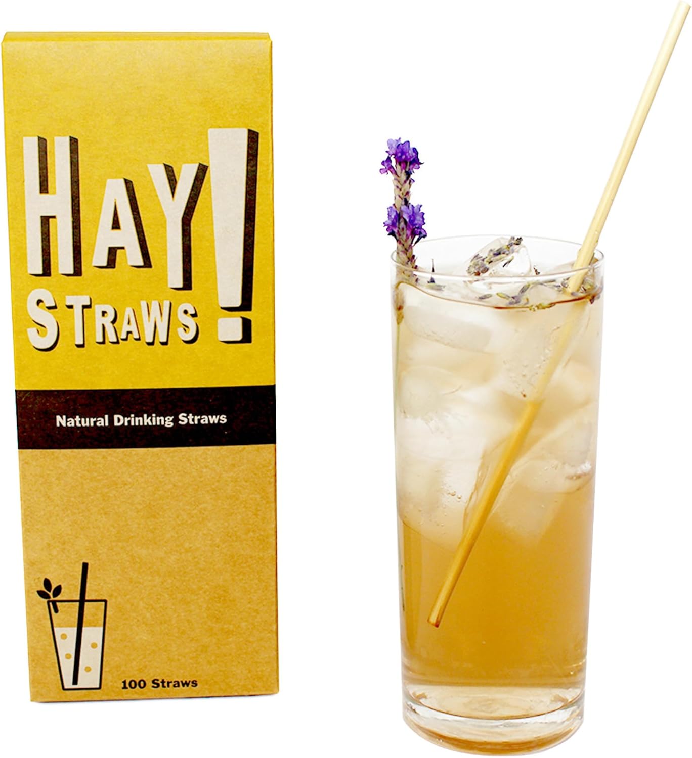 Straws Natural Drinking Straws: 100% Biodegradable, Plant-Based, Durable, and Eco-Friendly