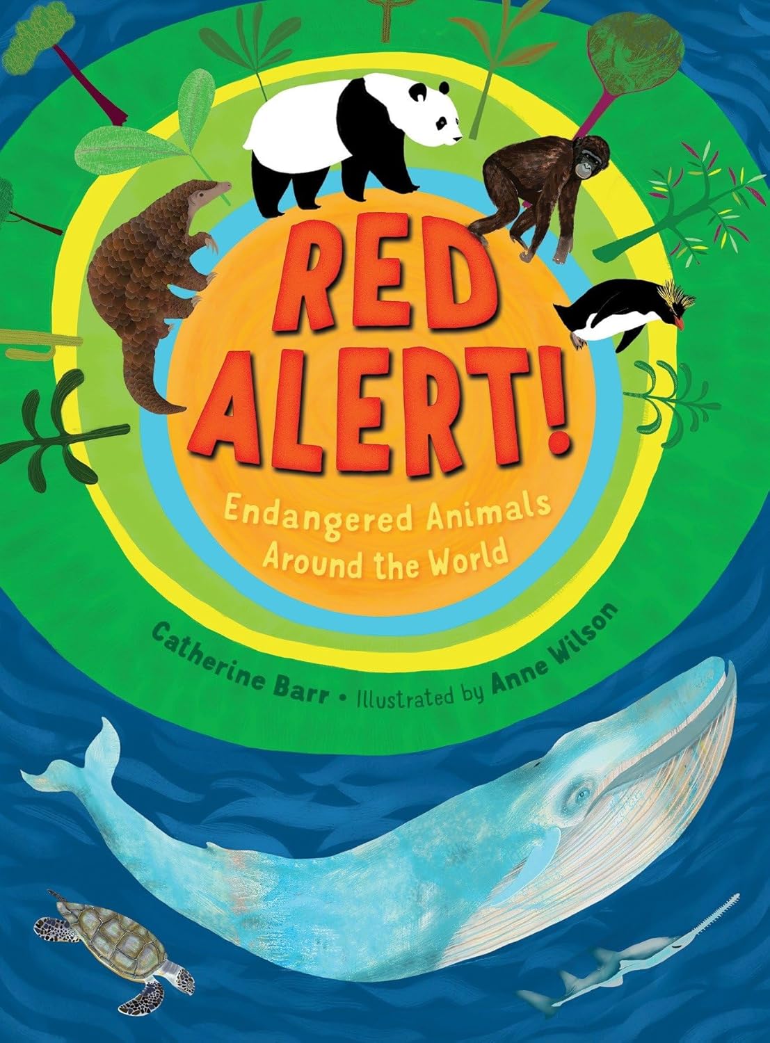 "Red Alert! Endangered Animals Around the World" vividly portrays the plight of endangered species through captivating illustrations and informative text.