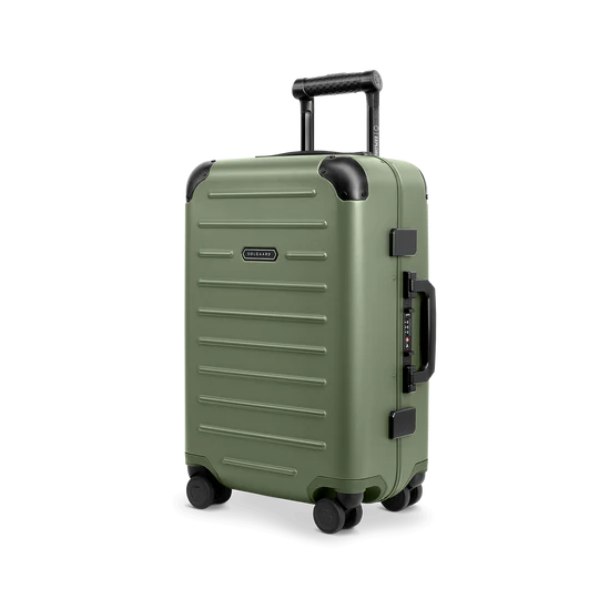 Carry-On Closet Sustainable Luggage in olive