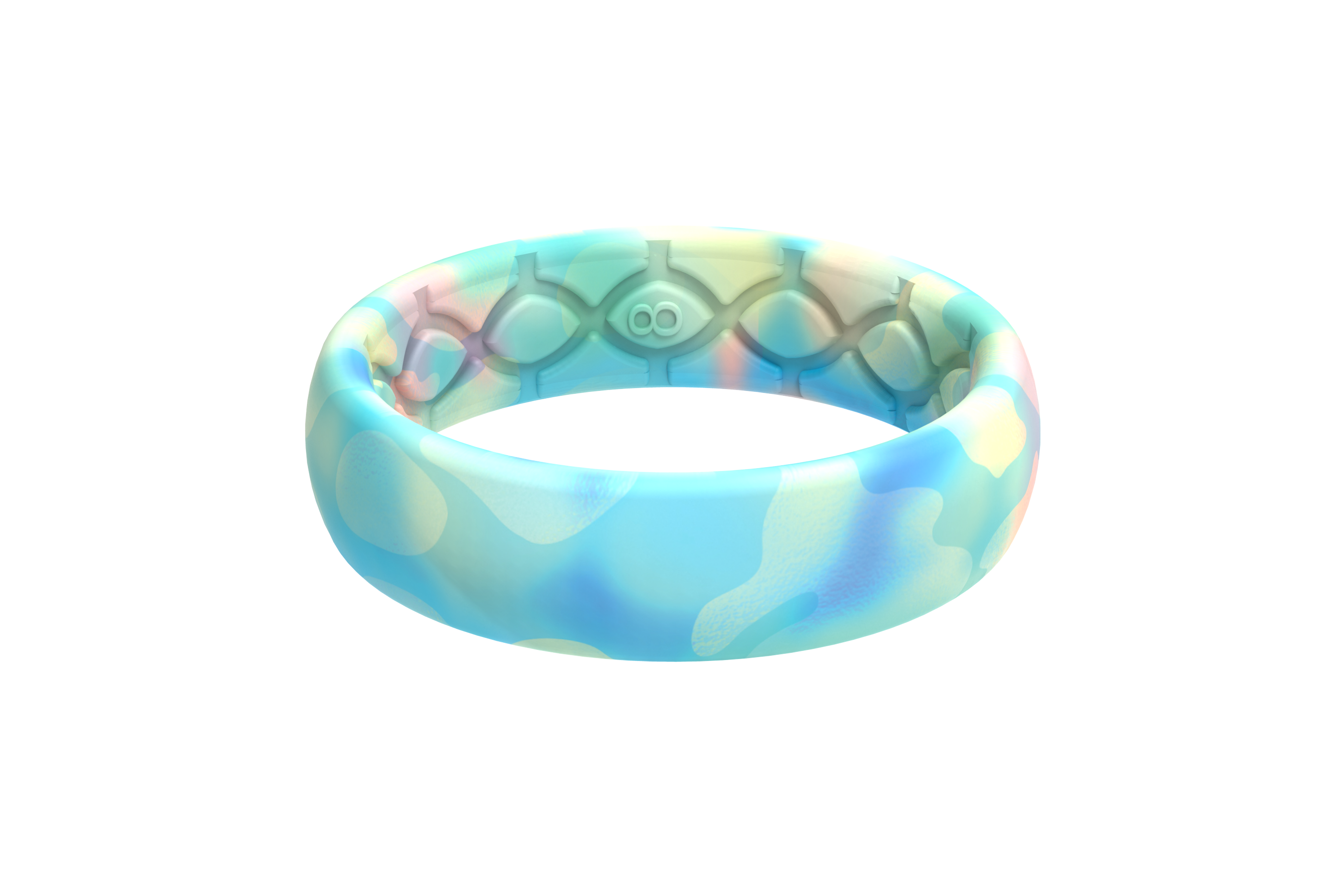 Groove Life Silicone Rings: Stylish & Durable tie dye style print ring 