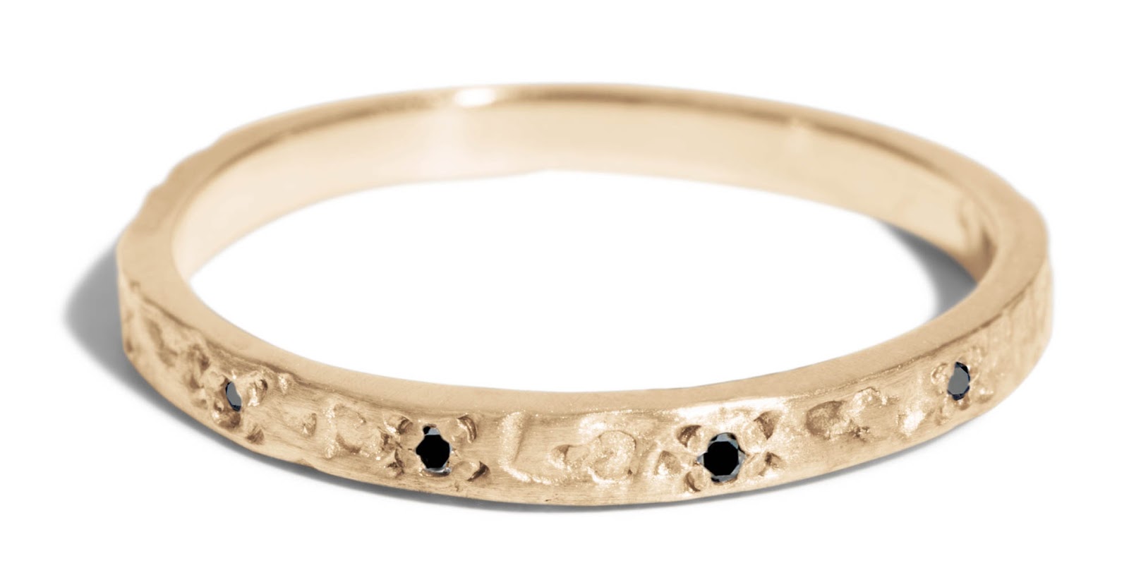 Dais Black Diamond Narrow Band – minimalist wedding rings.