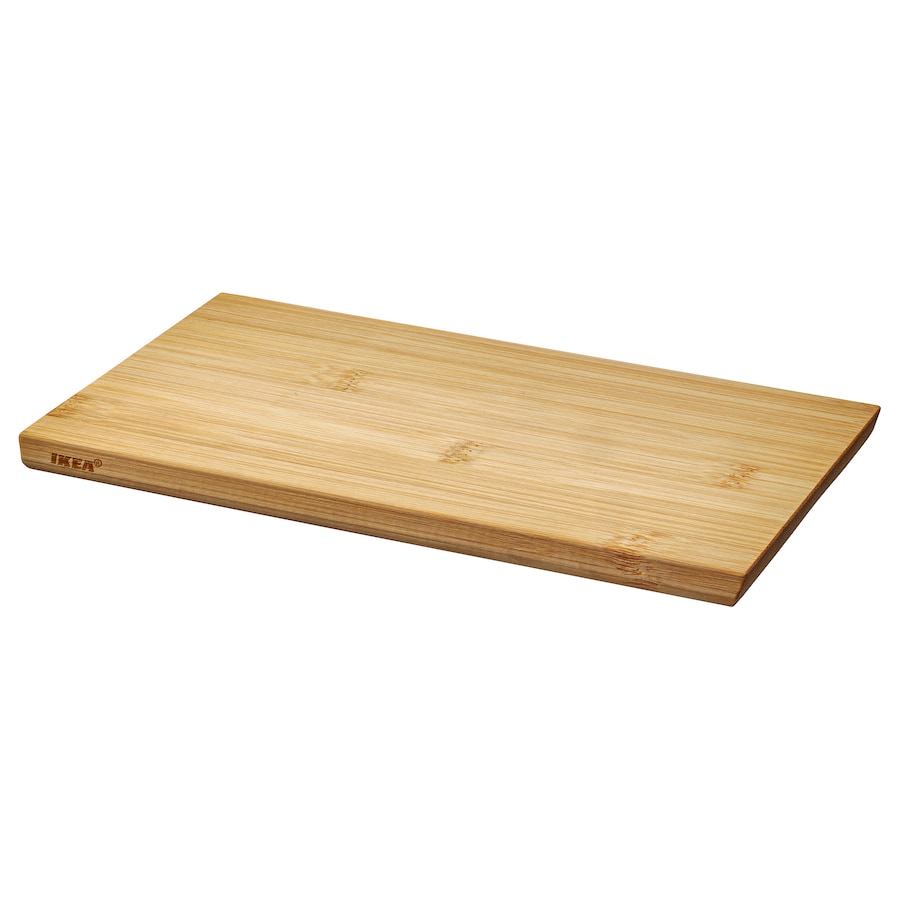 IKEA APTITLIG Bamboo Cutting Board, featuring a practical and eco-friendly design perfect for everyday kitchen use, with a reversible surface for versatile chopping and serving.