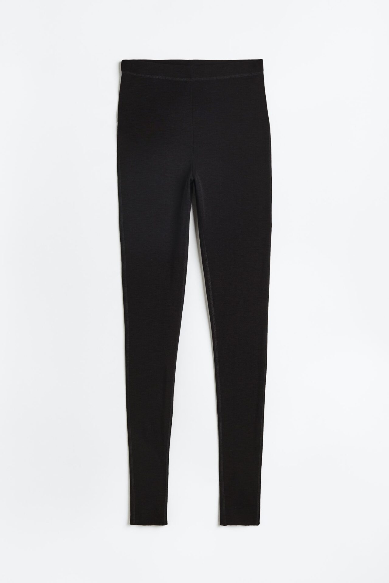 Black Merino wool leggings from H&M