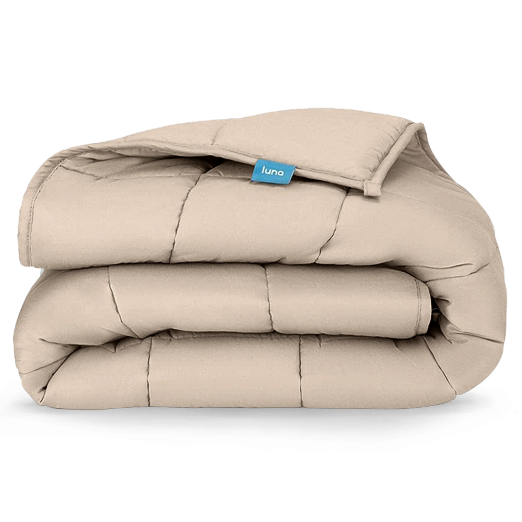Luna cozy comfort cooling bamboo weighted blanket