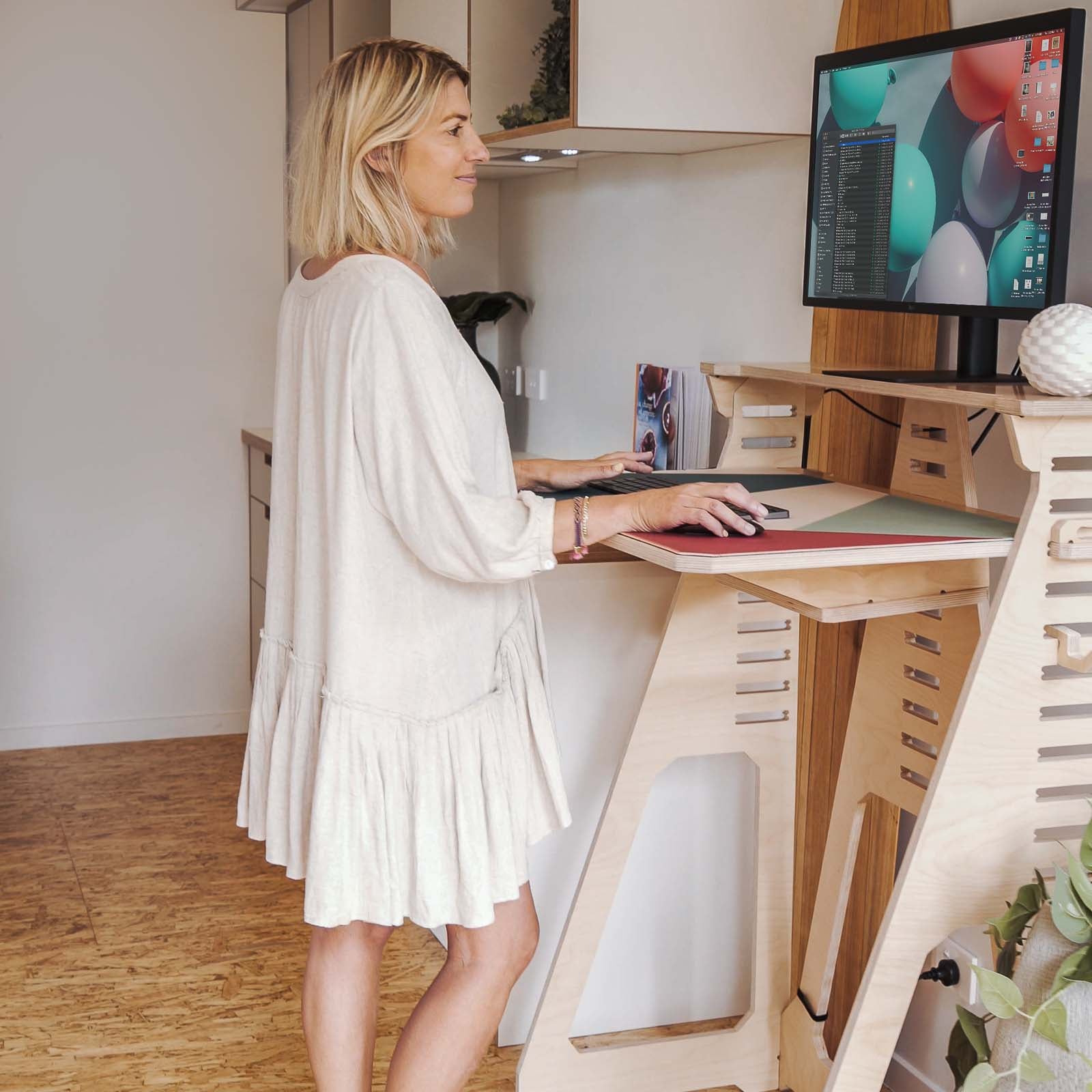 Elevate your workspace sustainably with our collection of eco-friendly home office furniture.