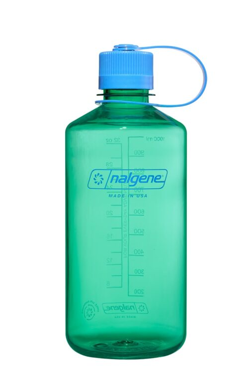 Nalgene reusable water bottle made in the USA, eco-friendly and BPA-free.