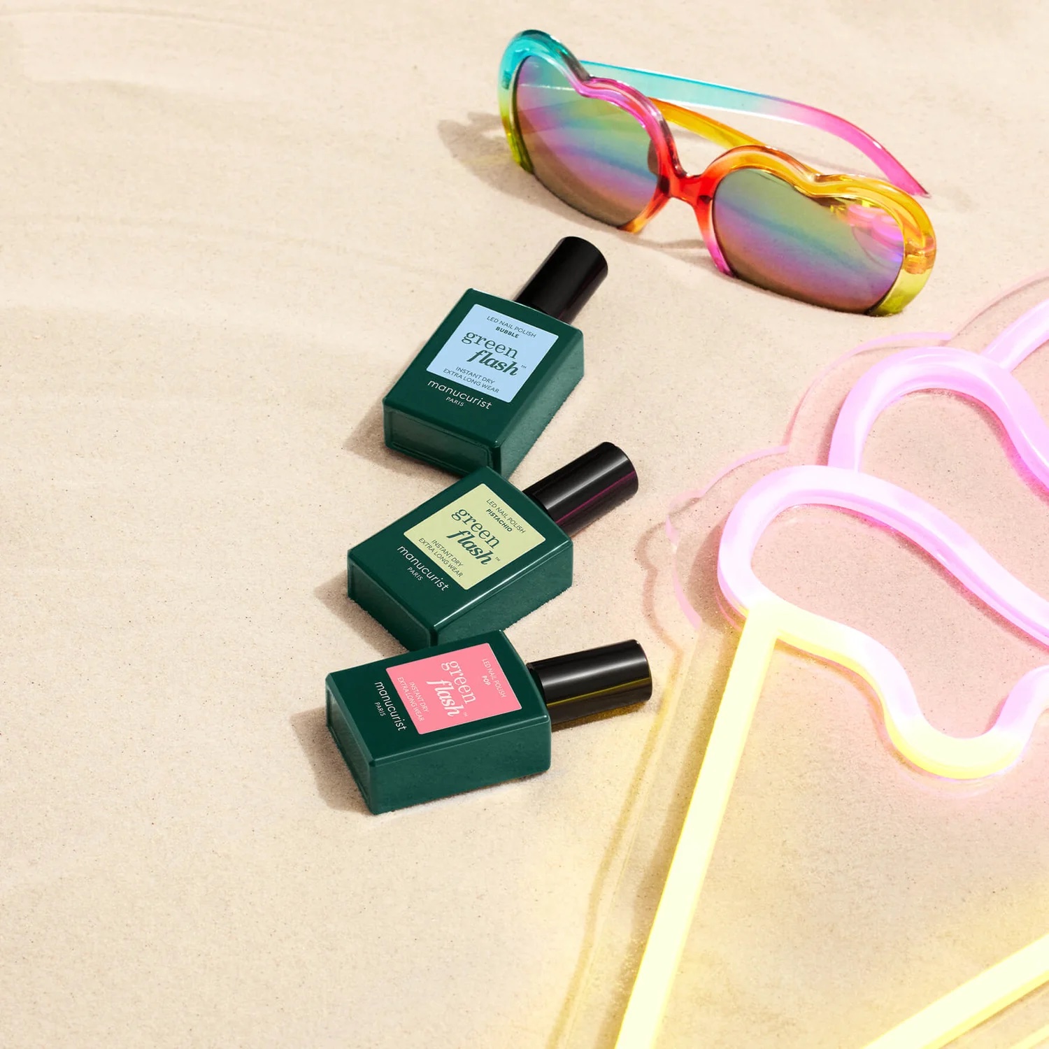 Manucurist Green Flash non-toxic nail polish, vegan, plant-based, eco-friendly, stylish, and cruelty-free formula.
