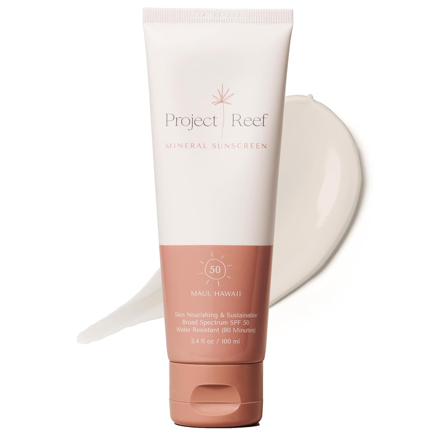 Project Reef SPF 50 mineral sunscreen with reef-safe formula